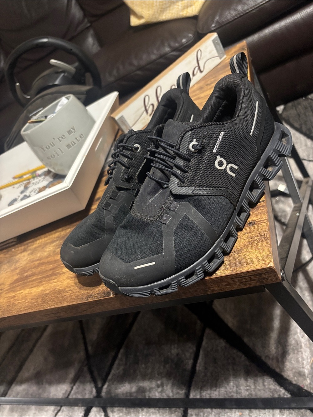 On Cloud Women's Black Running Shoes - Lightweight Performance